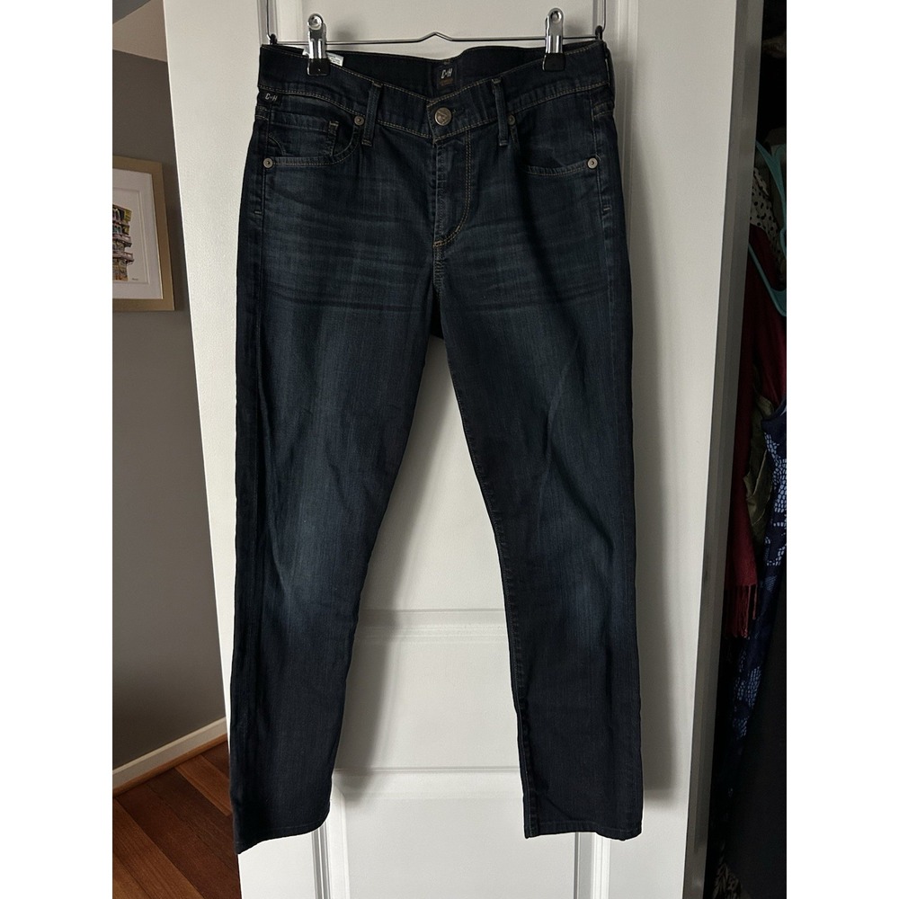 Citizens of Humanity Jeans Thompson Medium Rise Crop Skinny Womens Size 27 Dark